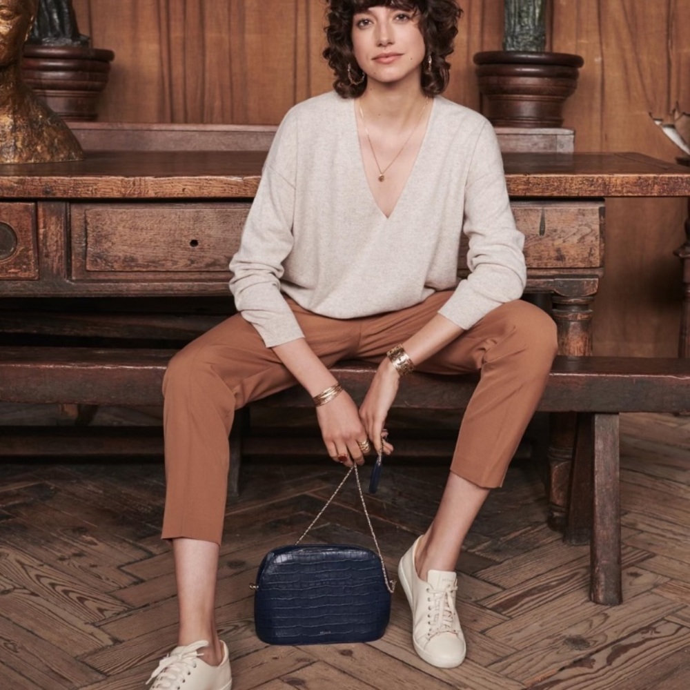 Sezane Gustavo Trousers in Camel NWT